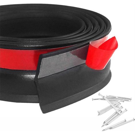 Garage Door Seal Rubber with Nails, Self Adhesive Door Seal Rubber Door Seal - Bottom Seal Waterproof Seal for Clean and Dry Garage (1/5)
