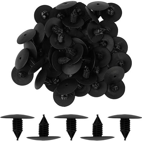 Clips de fixation passage de roue, Attaches plastique pare-boue garnissage intérieur aile, Clip remplacement Type A trou 10 mm (1/5)