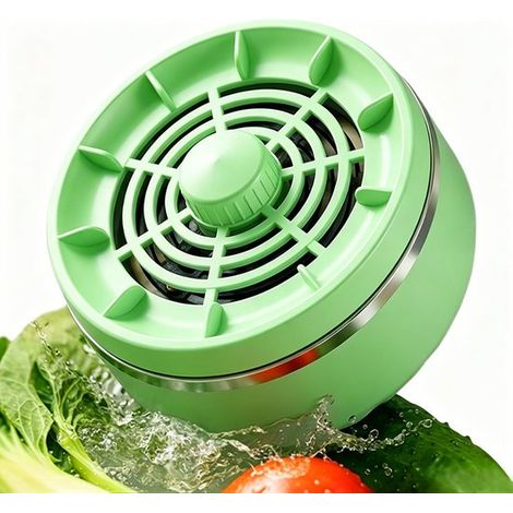 Limpiador de pesticidas, Potente vórtice de 15 W, 4 ajustes regulables, IPX7-3600 mAh, Elimina suciedad, pesticidas y residuos, verde (1/5)