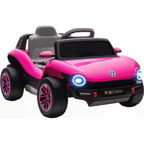 Volkswagen Licensed Kids Electric Car with Remote Control for Ages 3-6 Years, Pink