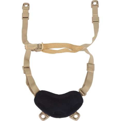 Sangle de menton ajustable 4 points pour casque militaire MICH, accessoire tactique couleur sable (1/5)
