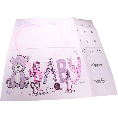Couverture d'étape pour bébé, motif ours, confection soignée, tissu doux et délicat. (1/5)