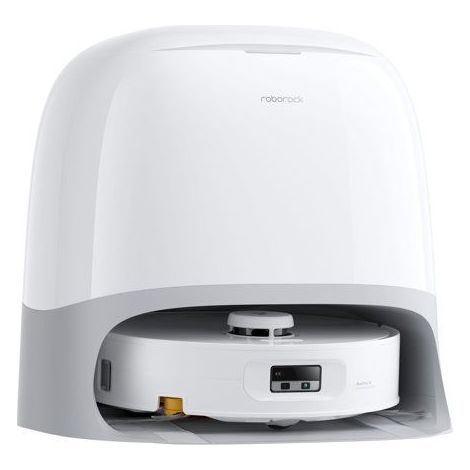 Robot aspirador lavador - ROBOROCK - Qrevo Curv 2 FlowX - Aspiración 20 000 Pa - Estación multifuncional - 220 rpm - Blanco