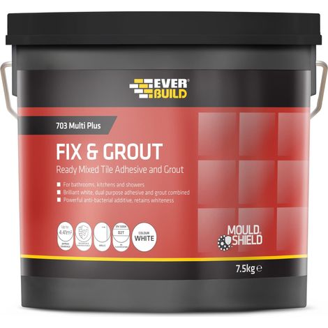 Everbuild FIX05 703 Fix & Grout Tile Adhesive 7.5kg EVBFIX05