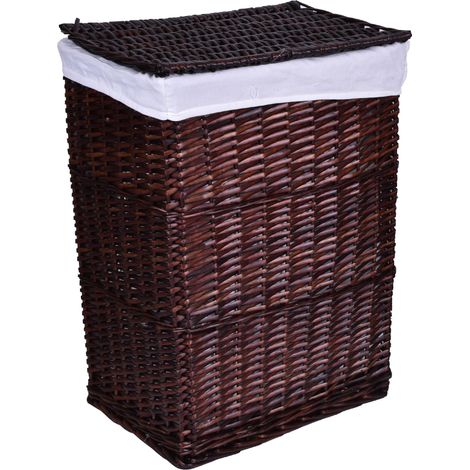 Cesto in vimini marrone 72 L (1/5)
