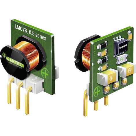 Gaptec 10070366 DC/DC-Wandler, Print 24 V/DC 12 V/DC 500 mA 6 W Anzahl Ausgänge: 1 x Inhalt 1 St.