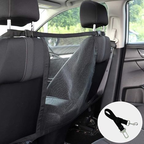 Car Net for Dogs, Mesh Car Grille to Keep Dogs and Pet Hair Out of the Front Seat, with Belt Dog Car Protection (1/5)