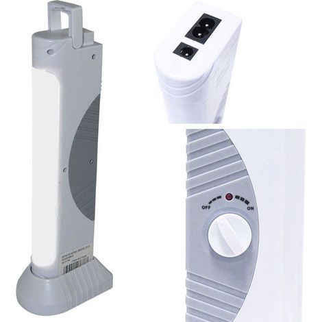 TrAdE Shop Traesio - Lampada Di Emergenza Ll-7638 Ricaricabile A Led Luce Fredda Bianca - (1/5)