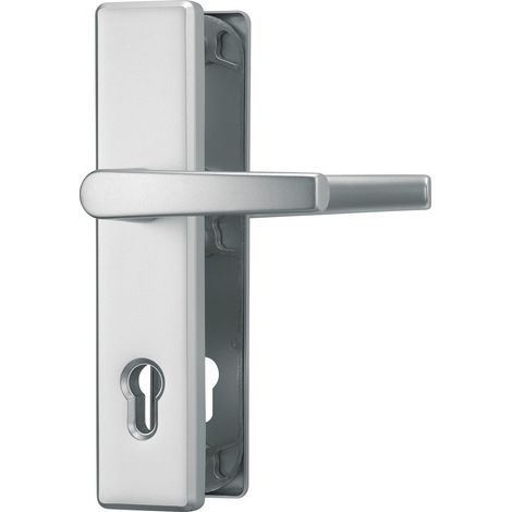 ABUS 210358 raccordo di protezione porta HLS 214DD F1, con maniglia su entrambi i lati, alluminio 21035 (l'imballaggio può variare) (1/5)