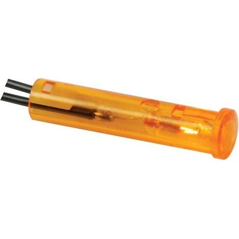 Voyant rond 7mm 12v orange