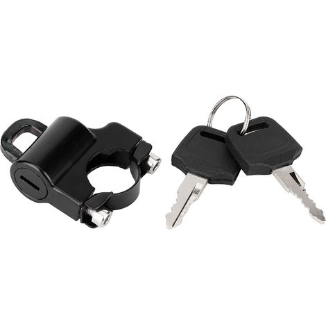 de sécurité pour casque de moto avec 2 clés pour guidon de 2 (1/4)