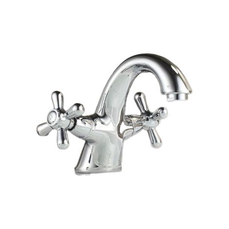 Robinet de lavabo vintage avec poignées en étoile (1/3)