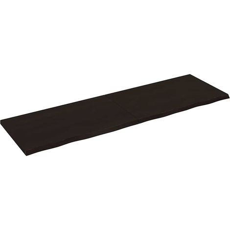 Maison Exclusive - Waschtischplatte Dunkelbraun 200x60x(2-4)cm Ma