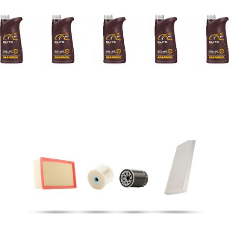 Kit tagliando 4 FILTRI e 5L OLIO compatibile con Fiat Ulysse II 2.0 JTD 16v 79kw dal 2002 al 2011 (1/5)
