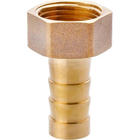 Raccord cannelé en laiton 1/2", filetage femelle, épisseur de métaux, barbillons, raccord tuyau, connecteur adaptateur pour air, eau, huile (épaisseur 8 mm) Filetage Femelle G3/8 10MM (1/5)