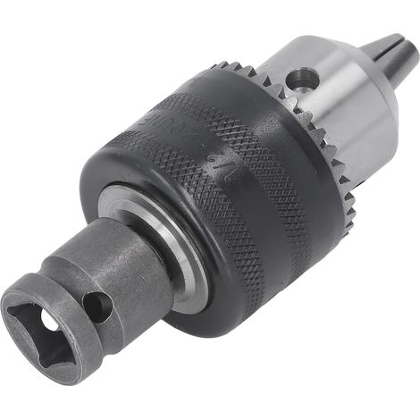 3-Backen-Bohrfutter 1/16-1/2 Zoll mit Futterschlüssel für Schlagbohrmaschinen, Fräsmaschinen und Drehmaschinen (1/5)