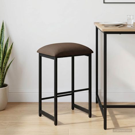 vidaXL Tabouret de bar Taupe 40 x 32 x 74 cm Bois d'ingénierie (1/5)