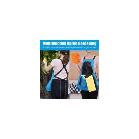 Tablier de cueillette horticole avec grande poche (ensemble de 2 pièces) (1/4)