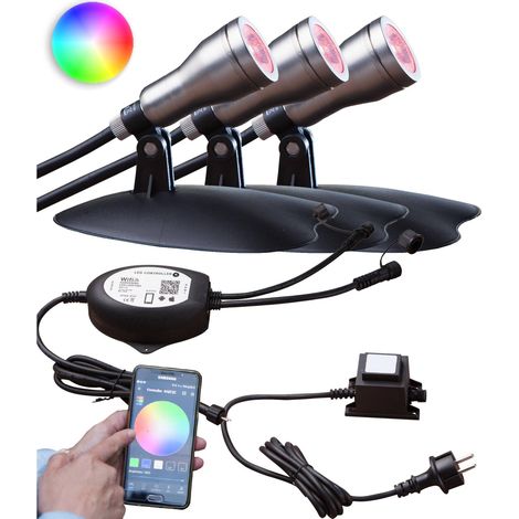Heissner SMART LIGHTS Starter Set "WiFi" inkl. 3 RGB Spots (1/5)