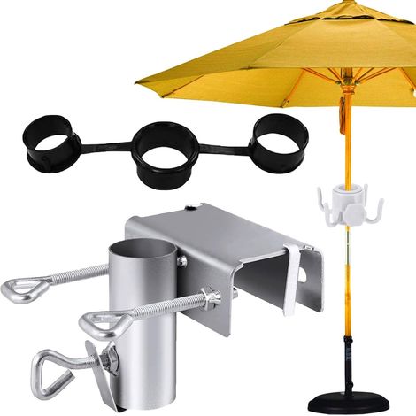 Pied de Parasol Balcon, Support Parasol Balcon, Support de Parasol, Accroche Parasol Balcon Réglable, Diamètre 25-38 mm, pour Jardin, Terrasse, Balcon (1/5)