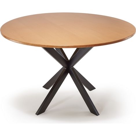 Mottez – Pied de table central noir mat – Tube en acier rectangulaire 60x30mm – Dimensions 79x79xHT71cm – Patins de réglage au sol (1/3)