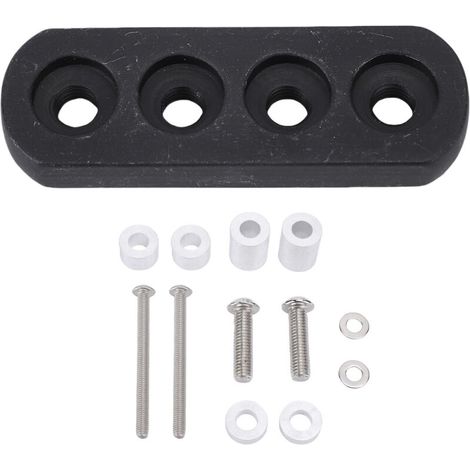 Support stabilisateur d'amortisseur de direction de moto en alliage d'aluminium, aspect tendance, stabilité améliorée, adapté aux scooters et vélos électriques, noir-Crezuo