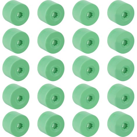 20 Couvre-écrous de Roue Verts ABS 30mm Lot de Protège-vis de Jante (1/5)
