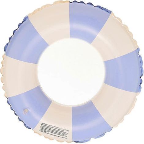 Bouée gonflable ronde épaisse pour adultes. hommes et femmes. en PVC. style rétro. avec ruban bleu (6 pièces). (1/5)