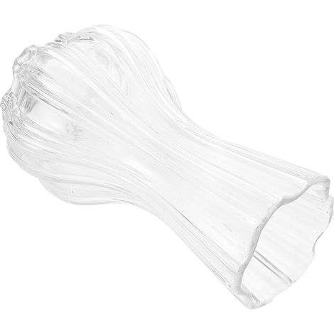 Vase à Fleurs Transparent Grand Format en Verre Transparent Robuste Décoration Intérieure Salon Bureau Centre de Table pour Fleurs Fraîches (1/5)