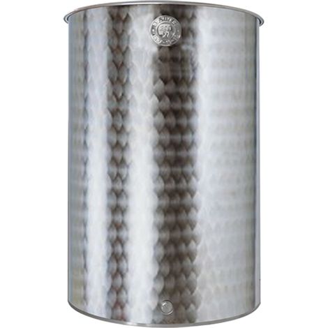 Botte Belvivere 500 lt fusto in acciaio inox senza tappo serbatoio per vino olio birra acqua contenitore alimenti made in Italy Acciaio Inox LT 500 -  72 - H124 - 1"