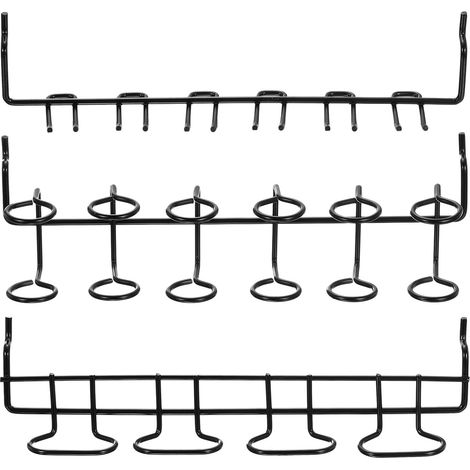 6pcs Porte-Outils Pour Panneau Perforé Porte-Tournevis Porte-Pinces Accessoires Pour Panneau Perforé Crochets Utilitaires Étagères D'Exposition Supports Magasin Établi, Noir (1/5)