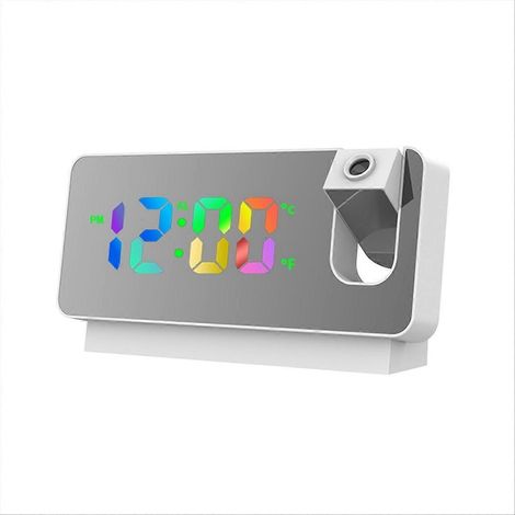 Réveil intelligent à grand écran LED et miroir (1/5)