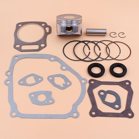 HAISHINE Kit de Reconstruction de Joint d'étanchéité de bagues de Piston de 68mm, Moteur de Tondeuse de générateur d'essence