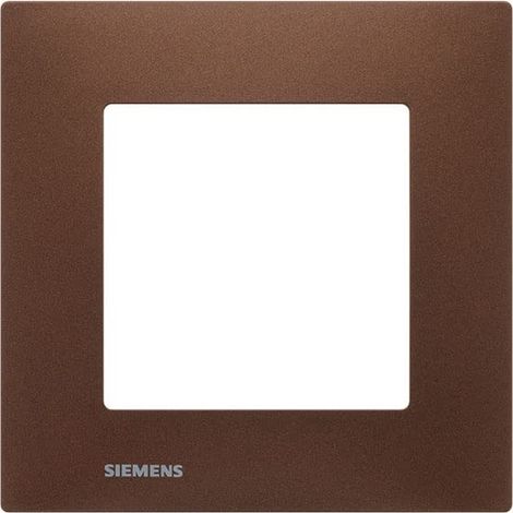 SIEMENS DELTA VIVA PLAQUE SIMPLE MÉTAL MARRON SIE007948