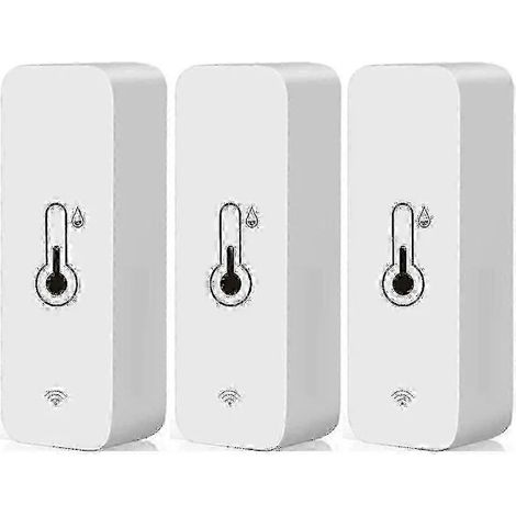 Coffret cadeau premium de 3 capteurs de température et d'humidité Tuya WiFi / thermomètres d'intérieur (1/5)