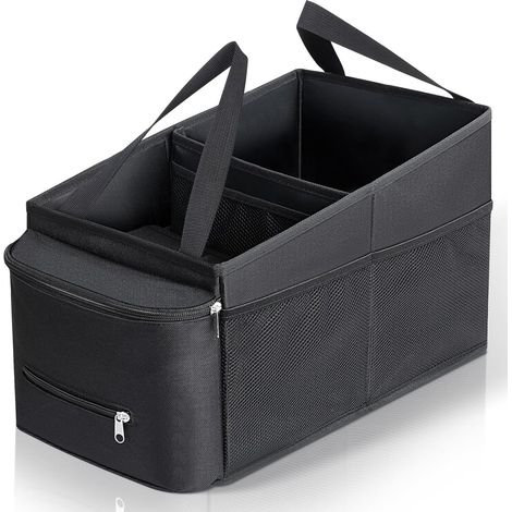 Organisateur Voiture, Pliables Siege Avant Rangement Voiture, Organisateur Voiture Enfant avec Porte-Gobeletsde, Multipurpose Poches pour Jouets, Collations, Livres, Accesoire pour Voiture (1/5)