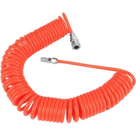 Tuyau d\'air 8mm  5mm, Tuyau d\'air de recul, Tuyau flexible de compresseur d\'air en PU, pour pompe de compresseur d\'air 9m rouge