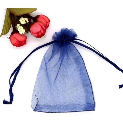 100 pcs 9 X 12 cm Drawstring Organza Bag, Pochettes Cadeau Sacs À Cordon, Organza Sachets, Pochettes Cadeau en Organza, sachets en (1/5)
