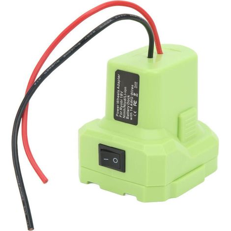 Akkuadapter, Konverter, 14 AWG-Stromanschluss mit Schalter für Ryobi P108, P107, P102, P103 (1/5)