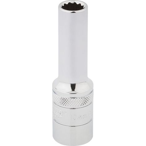 Draper 10mm 1/2 Inch Drive Hi-Torq® 12-Point Deep Socket in Polished Chrome (Model 33730) (1/5)