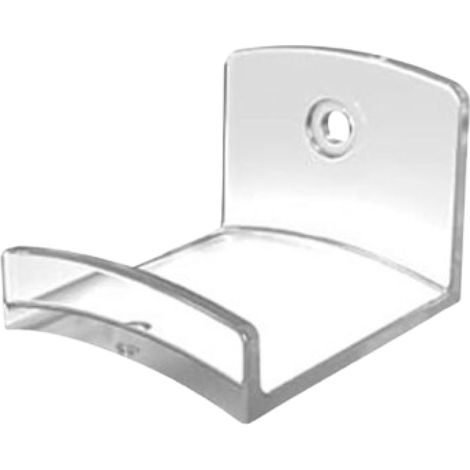 Support minimaliste mural en bois blanc, 5 x 5 x 4 cm (1/5)