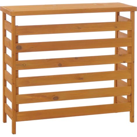 Habillage pour climatiseur/échangeur thermique HWC-Q15, cache en bois certifié MVG 78 x 84 x 32 cm -