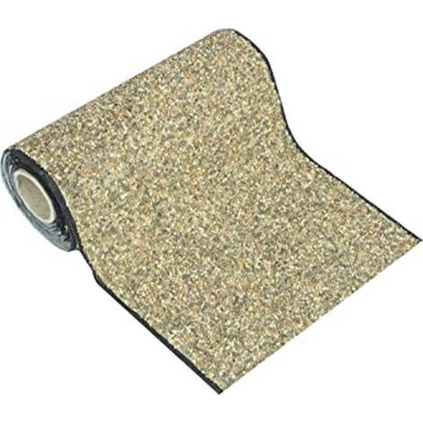 Bâche de bassin en pierre de qualité supérieure 1 m x 0,4 m  Bâche perméable à l'eau pour bassin et berges  Résistante aux intempéries et aux UV (1/5)