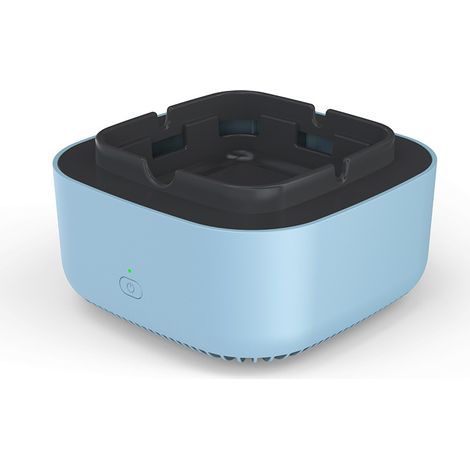 Purificateur de cendrier créatif en plus de l'odeur de fumée bureau intelligent petit purificateur d'air à ions négatifs bleu