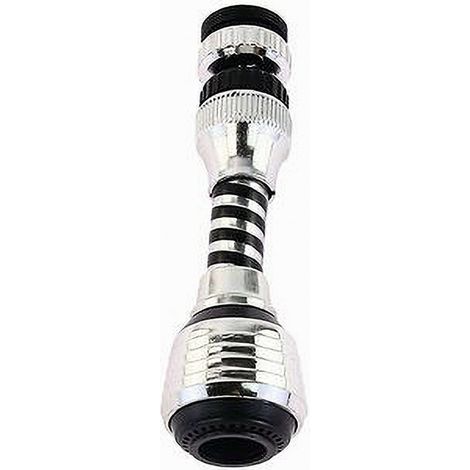 TRADE SHOP - Aeratore Rompigetto Lavello Rubinetto Cucina Cromato Nero Filtro Snodato 87167 -