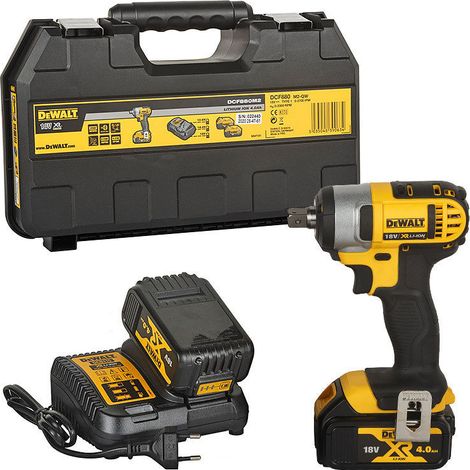 Dewalt – Clé à chocs sans fil 18V DCF880M2 – 2 batteries 4Ah XR Li-Ion – Couple max 203Nm – Moteur Brushless pour travaux intensifs