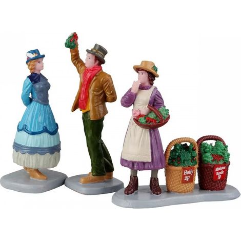 LEMAX- SOGGETTO SOTTO IL VISCHIO SET 3 - NATALE NATALIZIO 22116