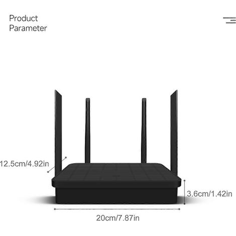 Hochleistungs-Internetrouter mit 1200M Dualband-WLAN, Gigabit-Ethernet-Anschlüssen und Hot-Unterstützung