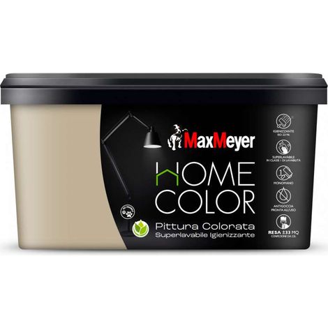 MaxMeyer Idropittura Superlavabile Dune 2,5L - Finitura Opaca e Igienizzante (1/4)