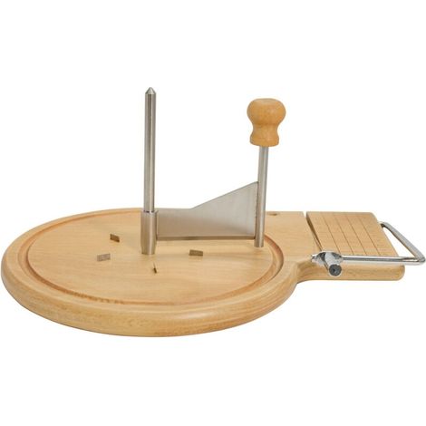 Wooden Cheese Grater, Cheese Wheel, Chocolate Grater, Rustproof, Multipurpose, with Handle MUMU (1/4)